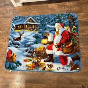 Gauthier Christmas Northwest Fleece Santas Delivery Blanket approx 50 x 60